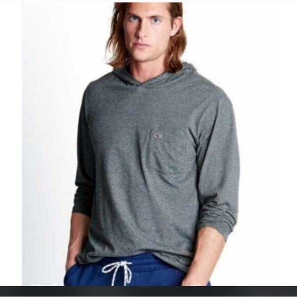 Vineyard Vines Edgartown Hooded T-shirt Men's Unisex Small Blue - Picture 1 of 8